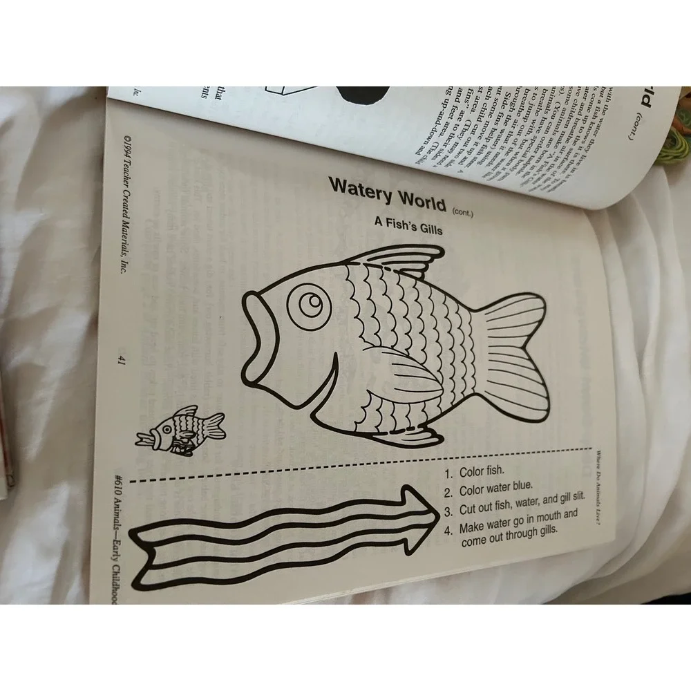 Teacher Created Materials Animals Early Childhood Science Workbook 1994